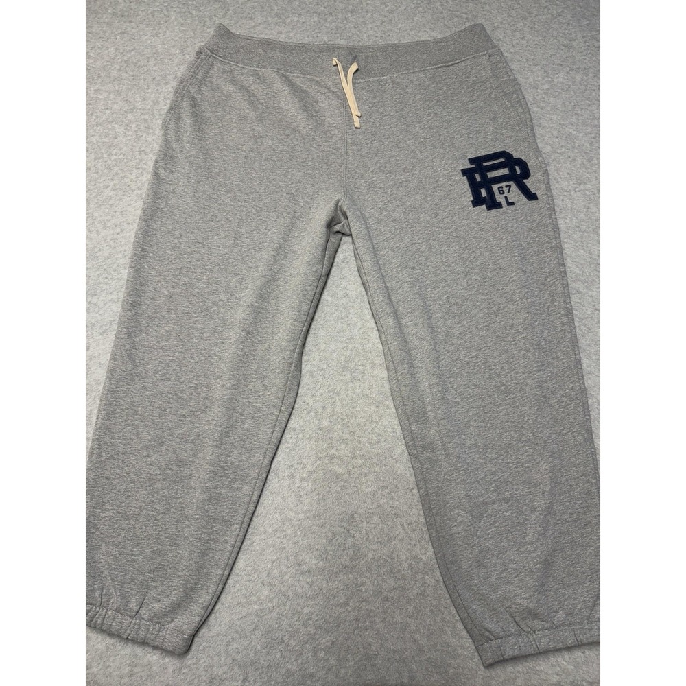 Polo Ralph Lauren Sweatpants Mens Big 3XL Gray Fleece PRL 67 Joggers Drawstring